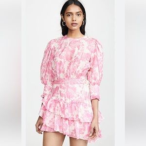 LoveShackFancy Lorelei Dress in Pink Gem